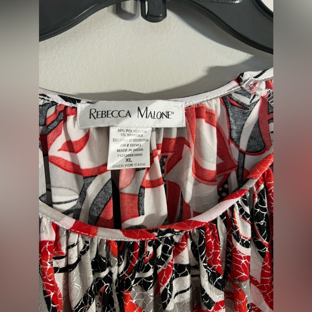 Rebecca‎ Malone women’s blouse size XL - Picture 4 of 5